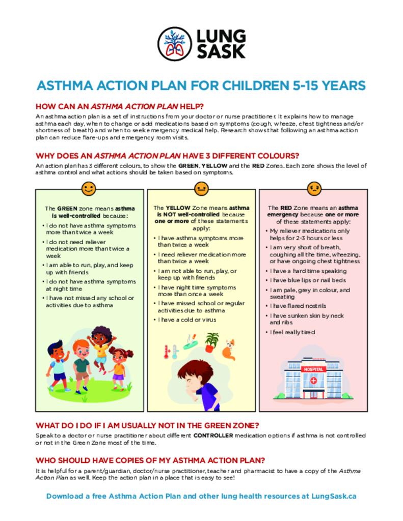 Asthma Action Plan, Pediatric (5-15)